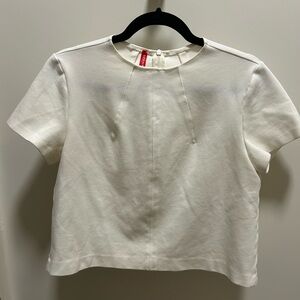 SPANX White Short Sleeve Top